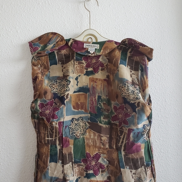 Vintage Nora Noh Silk 100 % Longsleeve Blouse - Picture 11 of 13